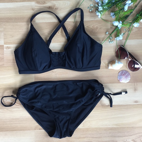 Athleta Other - Athleta black bikini top with Catalina bottoms